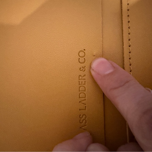 Glass Ladder & Co. Leather Tech Organizer  Mustard Yellow Women's Bag - Picture 4 of 11